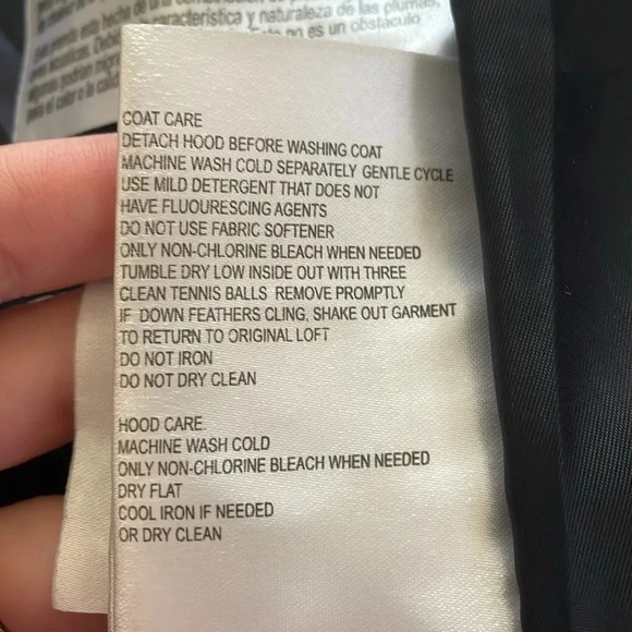 Michael Kors Longline Belted Puffer Coat Women’s XXS Navy Faux-Fur-Trim Jacket - Picture 6 of 16